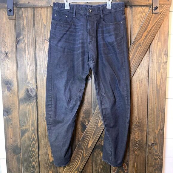 G Star Raw Arc 3D Jeans Blue Button Fly Denim - Picture 3 of 8